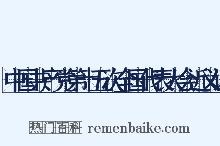 中国共产党第十五次全国代表大会近义词是什么意思的图片